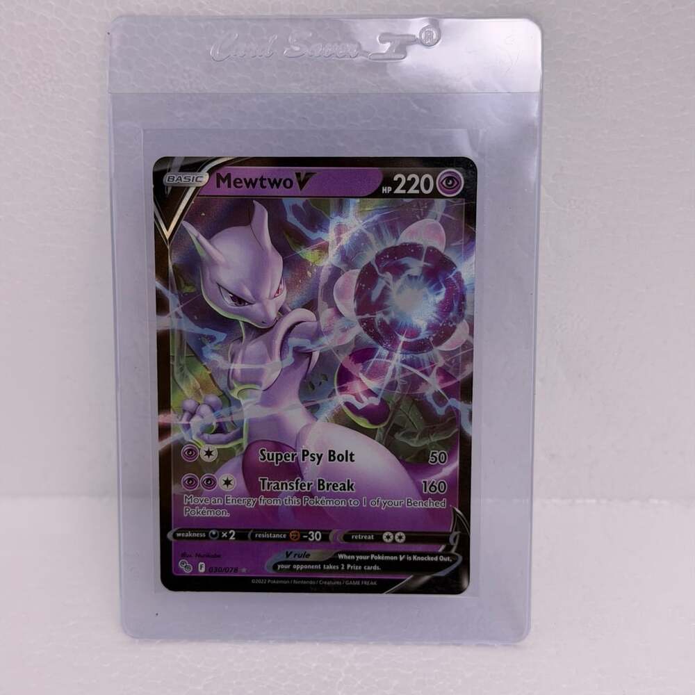 2022 Pokemon Go Mewtwo V 030/078 Ultra Rare Holo MINT+++